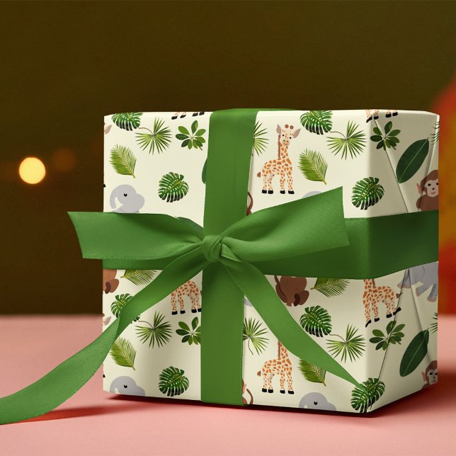 Jungle Animals and Plants Presentpapper (Skapare uppladdad)