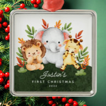 Jungle Animals Baby Första jul