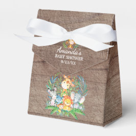 Jungle Animals Baby Shower Favor Box Presentaskar