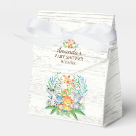 Jungle Animals Baby Shower Favor Box Presentaskar