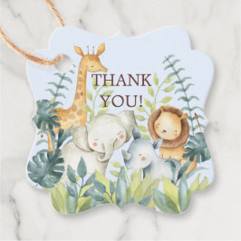 Jungle Animals Baby Shower Favor Gift Märkre Gåvor Etiketter