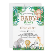 Jungle Animals Baby Shower