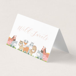 Jungle Animals Baby Shower Tält Card Kort