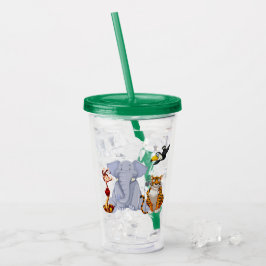 Jungle Animals: elefant, tiger, apa Take Away Mugg