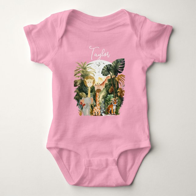 Jungle Animals Exotic Safari Dream T Shirt (Framsida)