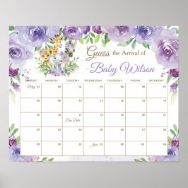 Jungle Animals gissar att Baby förfallodatum - spe Poster