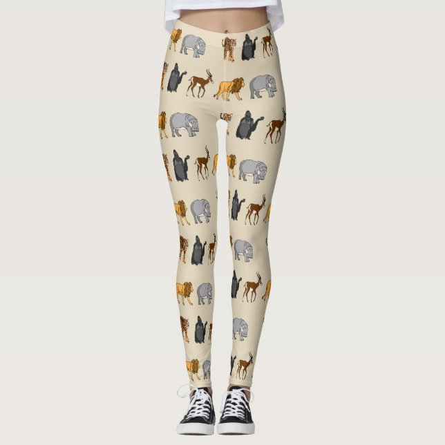 Jungle Animals Leggings (Framsida)