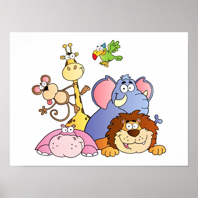 Jungle Animals Poster (Framsidan)