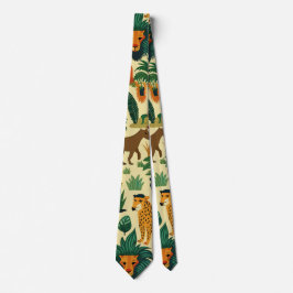 Jungle Animals Retro Anpassningsbar Mönster Slips