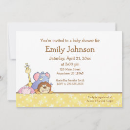 Jungle Baby Design Inbjudningar