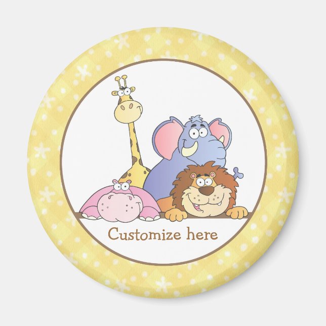 Jungle Baby Design Magnet (Framsidan)