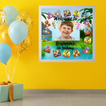 Jungle Baby Dinosaur Theme Barns födelsedag Party