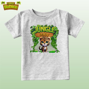 Jungle Baby Leopard, Cute Wildlife Kattunge 🐆 T Shirt