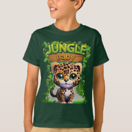 Jungle Baby Leopard Kattunge Wildlife Animal 🐆 T Shirt