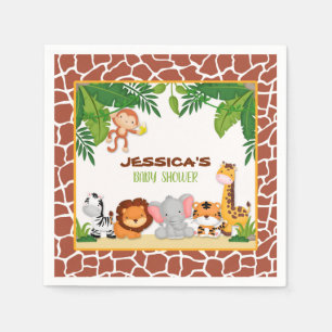 Jungle Baby Shower Napkin Pappersservett