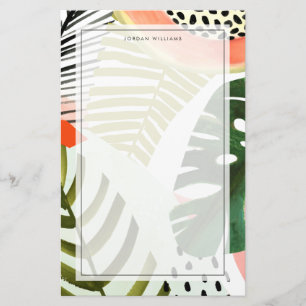 Jungle Beat Tropical Greenery Brevpapper