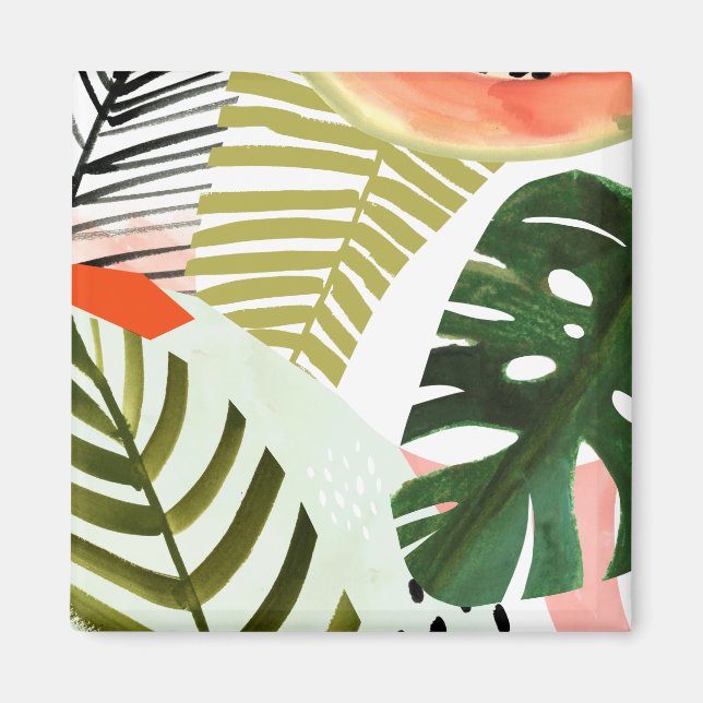 Jungle Beat Tropical Greenery Magnet (Framsidan)