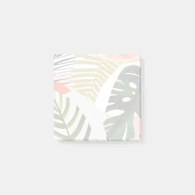 Jungle Beat Tropical Greenery Post-it Block (Framsida)