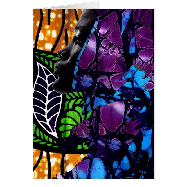 Jungle Beauty Hälsningskort (Framsidan)