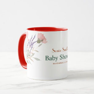 Jungle Blommigt Baby dusch Mugg