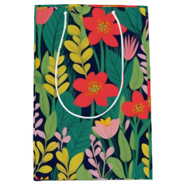 Jungle blommigt löv mönster