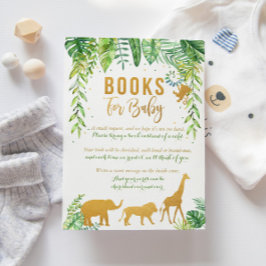 Jungle Bok-ansökningskort, Elephant Bokar för Baby Tilläggskort