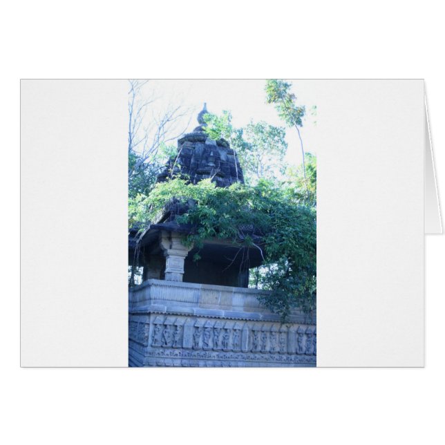 Jungle Byggnad Hälsningskort (Framsidan Horizontal)