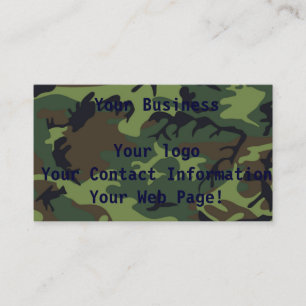 Jungle Camo Visitkort