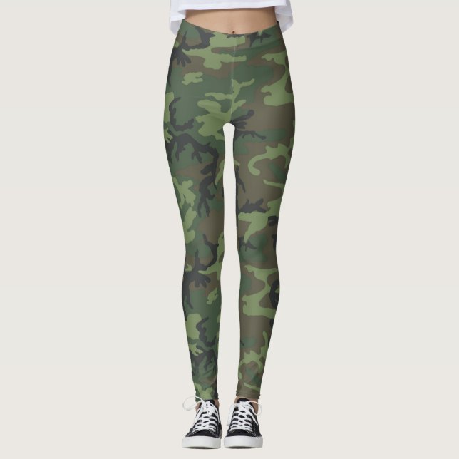 Jungle camouflage leggings (Framsida)