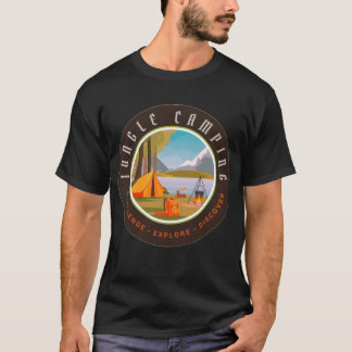Jungle camping friend t shirt