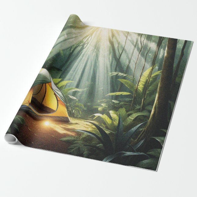 Jungle camping presentpapper (Utrullad)
