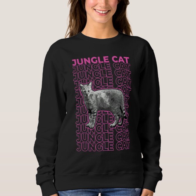 Jungle Cat Pastel Aesthetic T Shirt (Framsida)