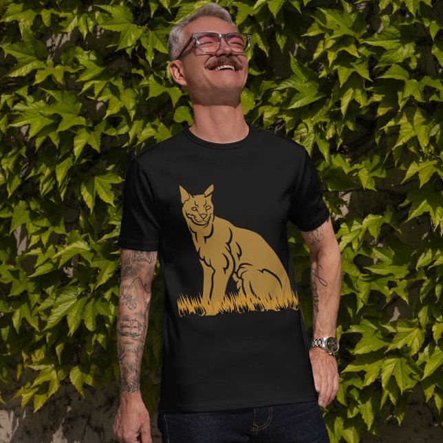 Jungle Cat Serval Black Manar Women T Shirt (Skapare uppladdad)