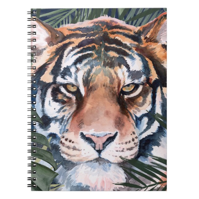 Jungle Cat - Tiger Anteckningsbok (Framsidan)