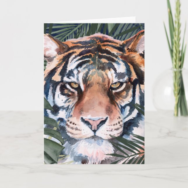 Jungle Cat - Tiger Kort (Framsida)
