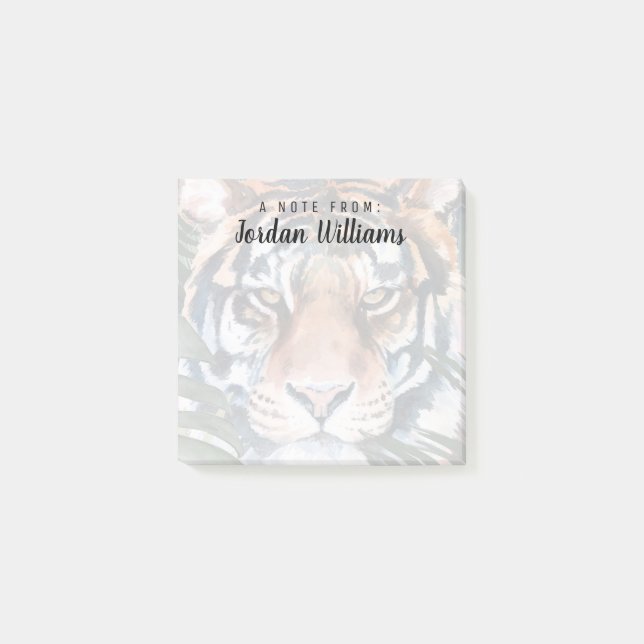 Jungle Cat - Tiger Post-it Block (Framsida)