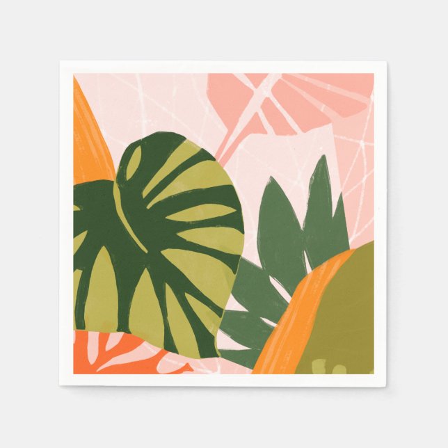 Jungle Collage I Pappersservett (Framsidan)