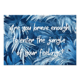 Jungle-design och motiverande Poster