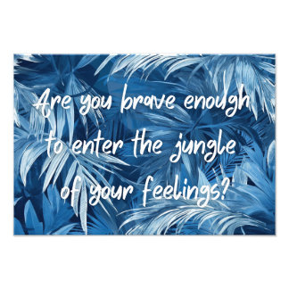 Jungle-design och motiverande Poster