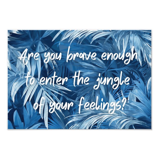 Jungle-design och motiverande Poster (Framsidan)