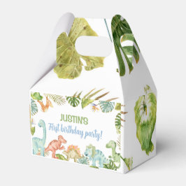 Jungle Dinosaur Party Birthday Favor Box Presentaskar