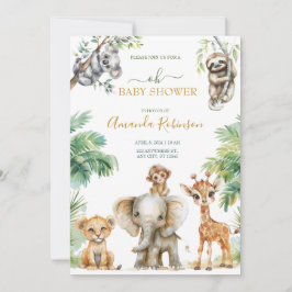 Jungle-djur av Vild Inbjudningar