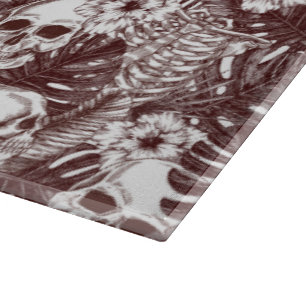 Jungle Döskallar Glass Clearboard
