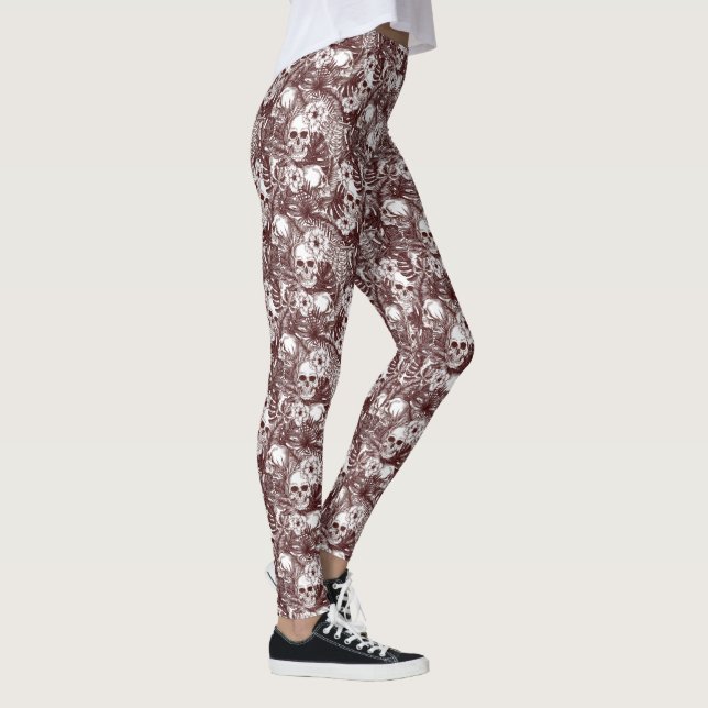 Jungle Döskallar Leggings (Höger)