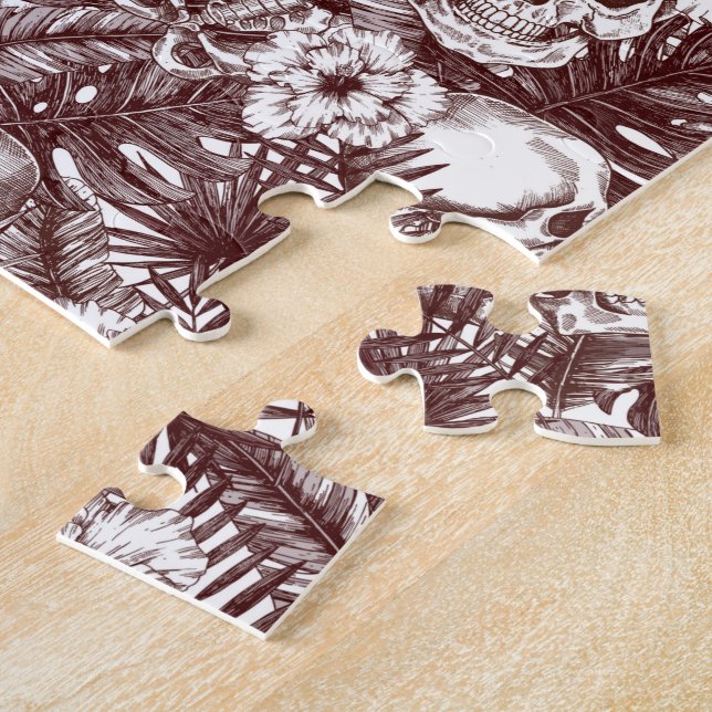 Jungle Döskallars Jigszle Puzzle Pussel (Sidan)