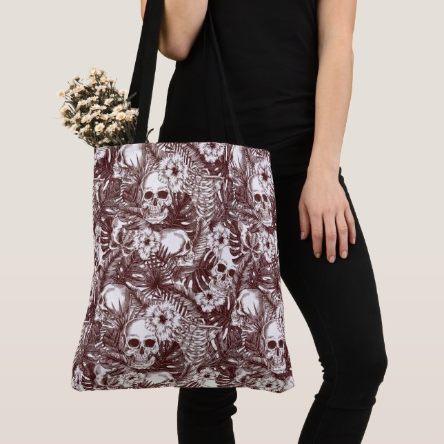 Jungle Döskallars Tote Bag Tygkasse (Närbild)