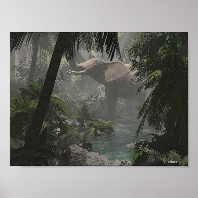 Jungle Elephant Poster (Framsidan)