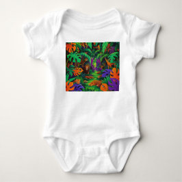 Jungle Exotic Animals Baby Jersey Bodykostym T Shirt