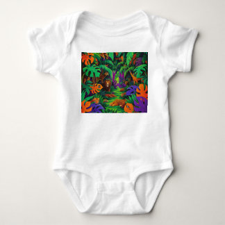 Jungle Exotic Animals Baby Jersey Bodykostym T Shirt
