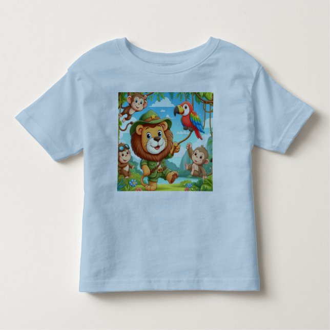 Jungle Explorer's Äventyr T Shirt (Framsida)